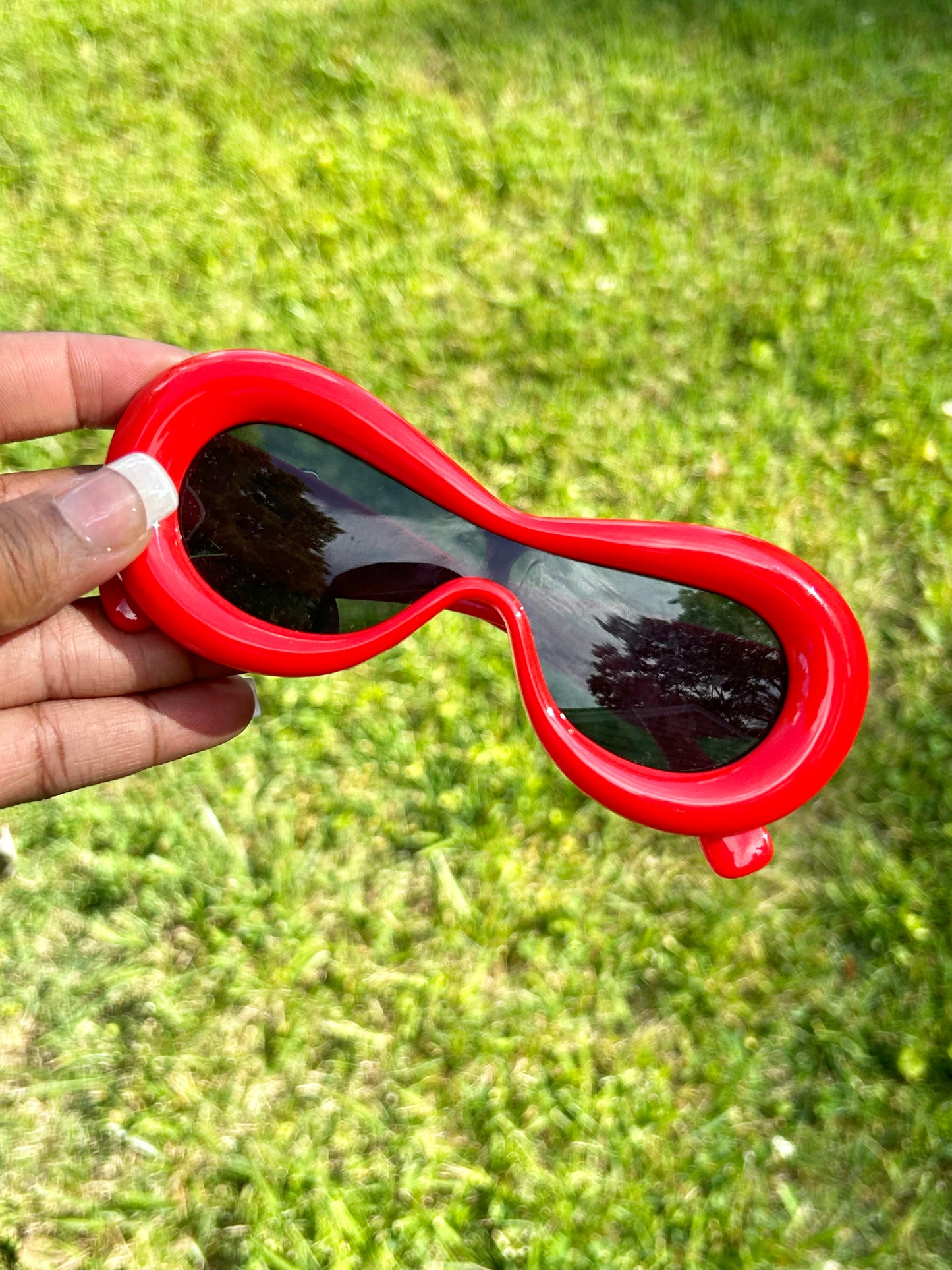 Fire Red Sun Glasses